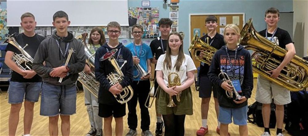 Edward Shines in National Children's Brass Band of GB